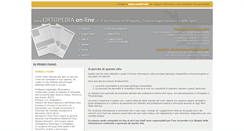 Desktop Screenshot of ortopedia-on-line.it